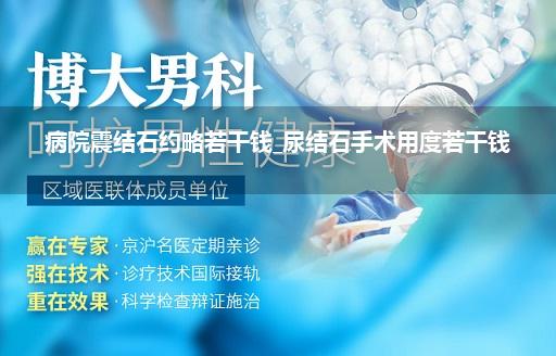 病院震结石约略若干钱_尿结石手术用度若干钱